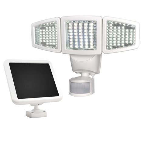 solar powered security light home depot|white solar security lights outdoor.